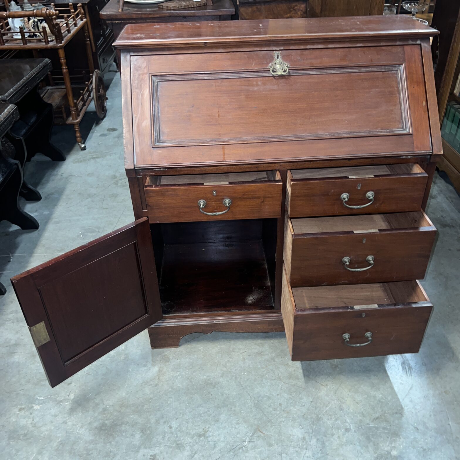 Australian Cedar bureau South Perth Antiques & Collectables