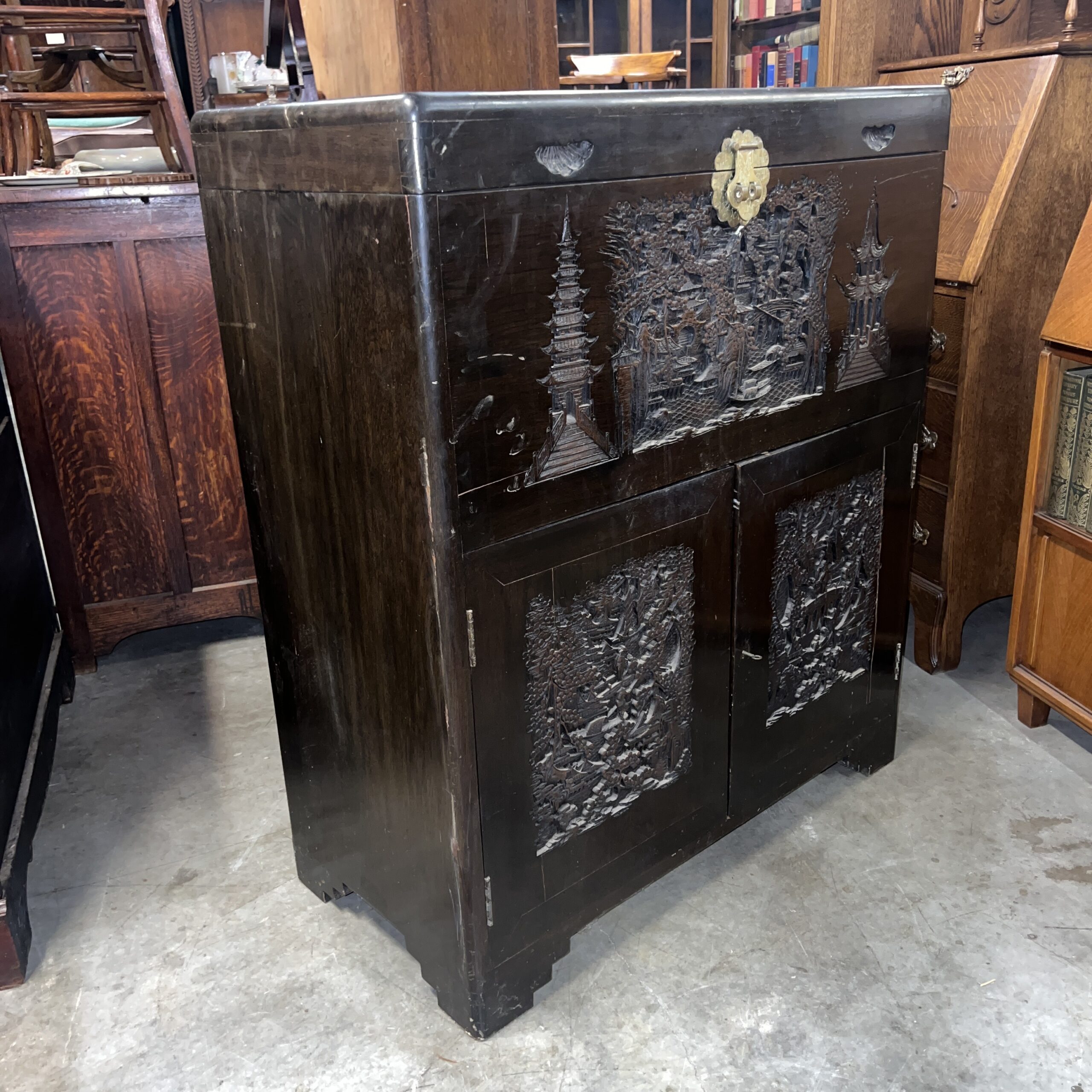 A camphor wood chest over South Perth Antiques & Collectables