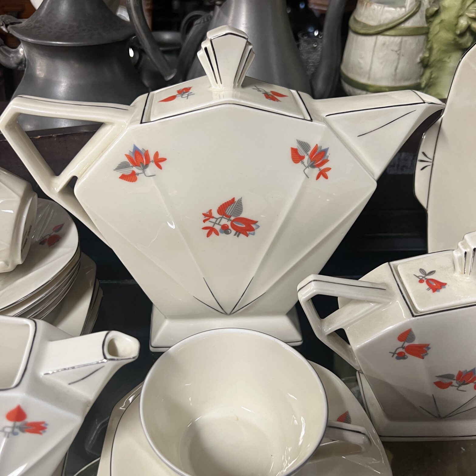 View of A Victoria Czechoslovakia Art Deco tea set - South Perth Antiques ...